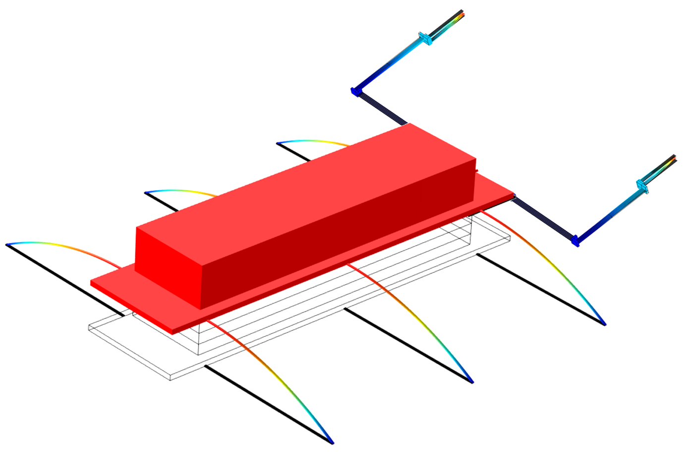 Team simulation of a transporter microrobot with a claw accessory
