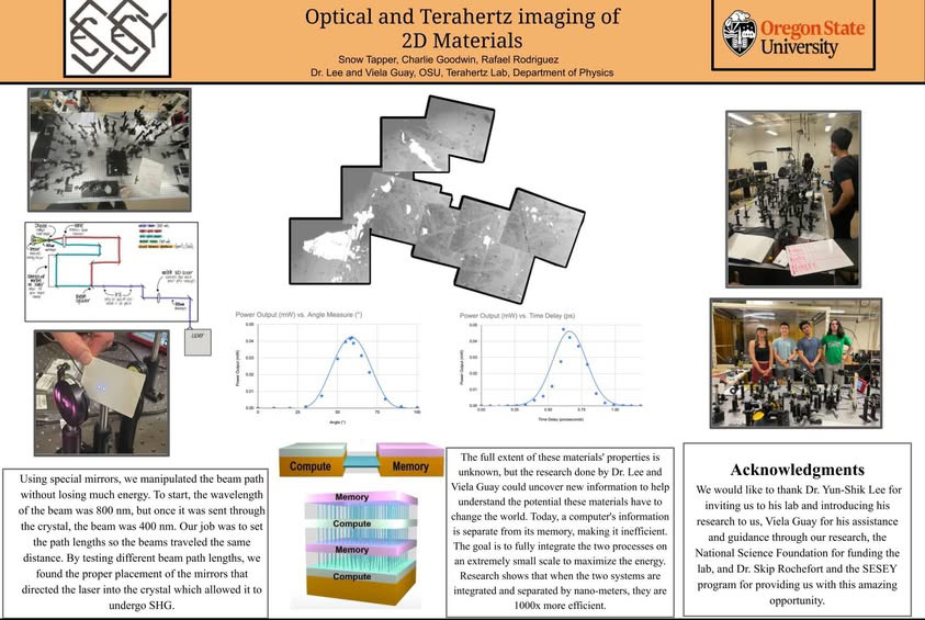 Original Optical and Terahertz Imaging of 2D Materials research poster